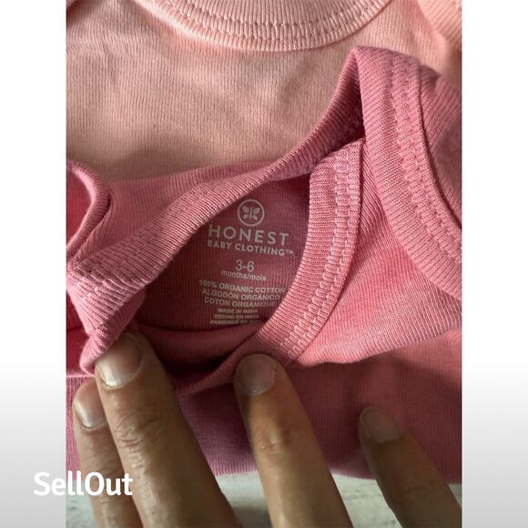 Honest Unisex Multicolor Bodysuit Set 3-6 Months Organic Cotton Baby Wear NEW - Picture 3 of 3